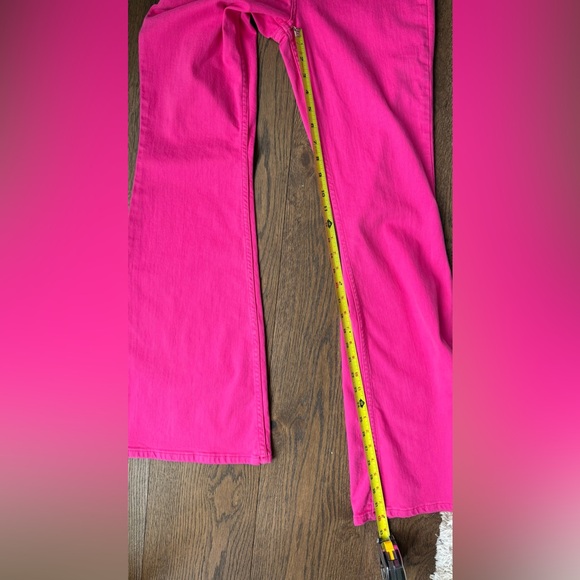 Lee SIZE 27 Hot Pink High Waist Flare Jeans Denim Pants - Picture 8 of 10